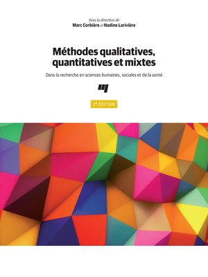 cover image of Méthodes qualitatives, quantitatives et mixtes, 2e édition